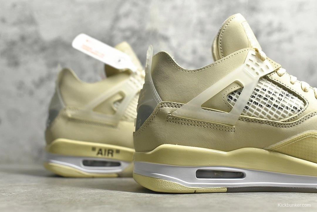 OFF-WHITE X Air Jordan 4 Sail（men）