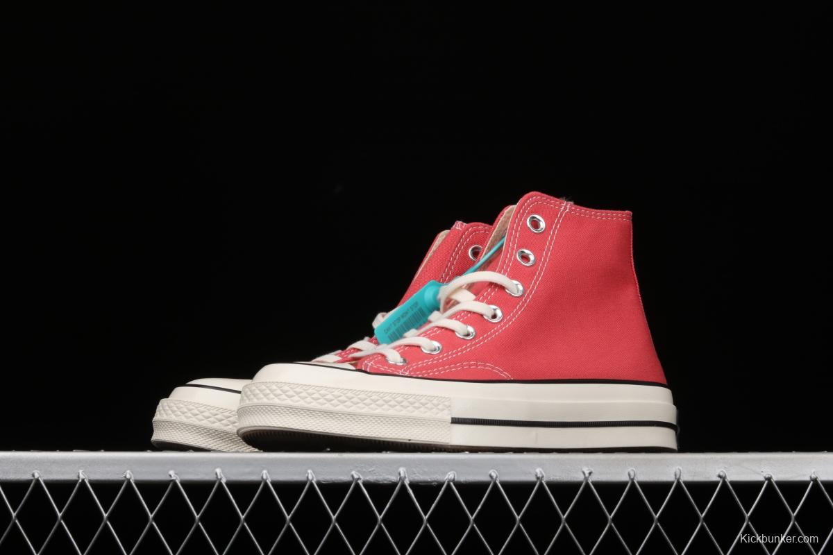 Converse 70s spring new color environmental protection watermelon red high top leisure board shoes 170790C