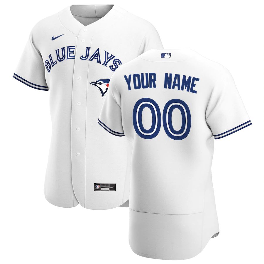 Men's White 2020 Home Authentic Custom Team Jersey