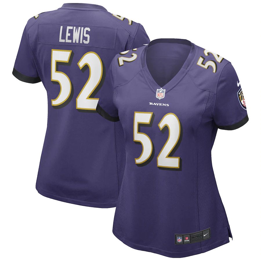 Women's Ray Lewis Purple Retired Player Limited Team Jersey