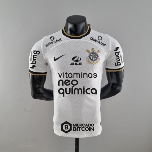 Player Version 22/23 All Sponsors Corinthians Home  Soccer Jersey