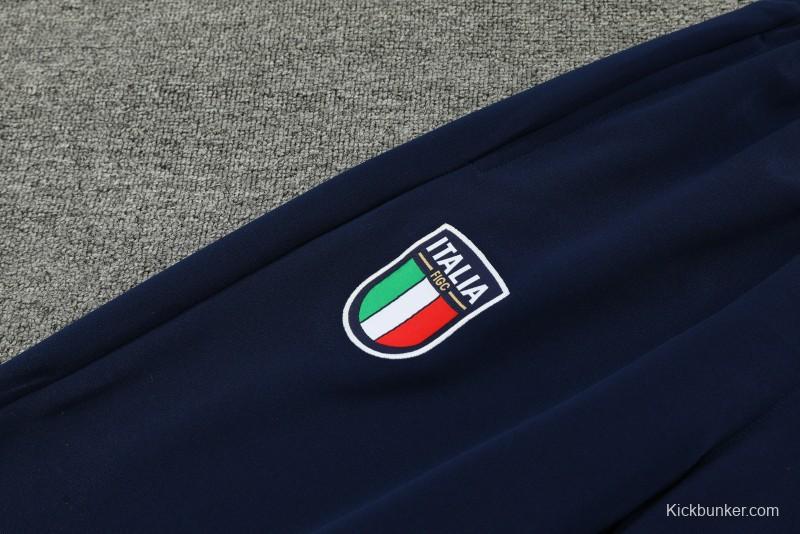 2023 Italy Navy Full Zipper Jacket +Pants