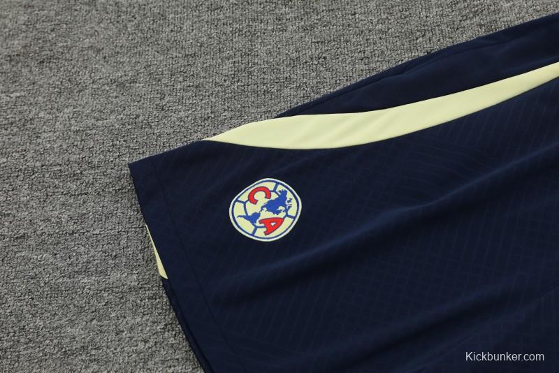 24/25 Club America Blue/Yellow Short Sleeve Jeresy+Shorts