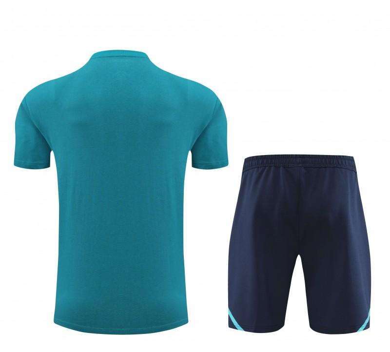 23/24 Arsenal Blue Cotton Short Sleeve Jersey+Shorts