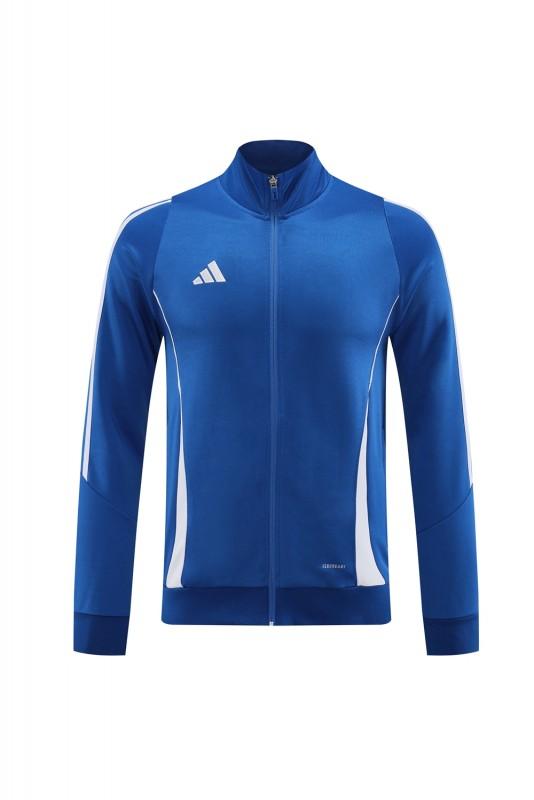 2024 Adidas Blue Half Zipper Jacket+Pants