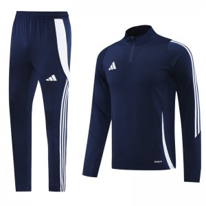 2024 Adidas Navy Half Zipper Jacket+Pants