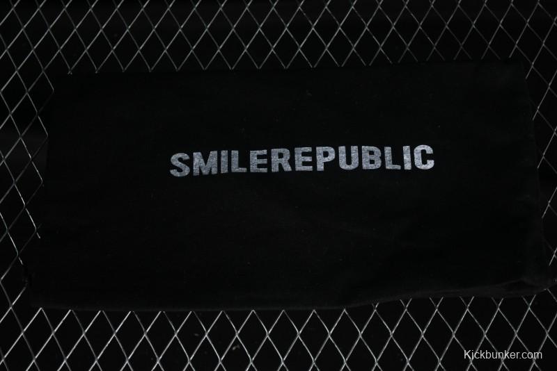 SMILEREPUBLIC Mint Manbo Light Blue Checkered Open Smile Platform Canvas Shoes - G.D4