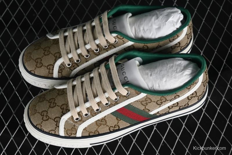 Gucci Tennis 1977 Print Sneaker Retro Casual Canvas Shoes - 02JPO9064