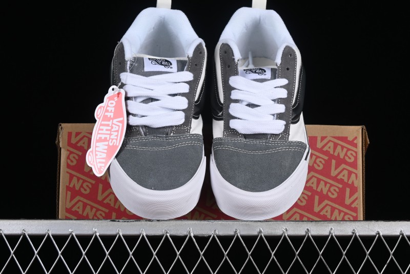 Vans Classics Knu Skool Retro Skate Shoes with Checkerboard Design - VN0009QC6PA