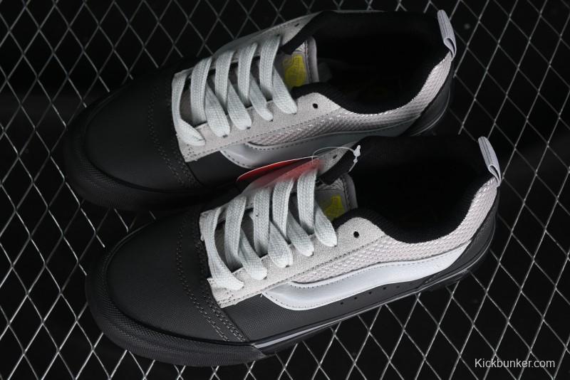 Vans OG Classic Slip-On Acid Wash Retro Grey Black Skate Shoes - VN0009QCGRY