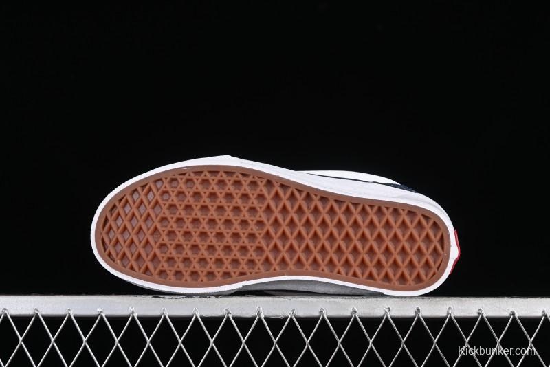 Vans Classics Knu Skool Patchwork Letter Lace-Up Chunky Tongue Platform Sneakers - VN0009QCBLK