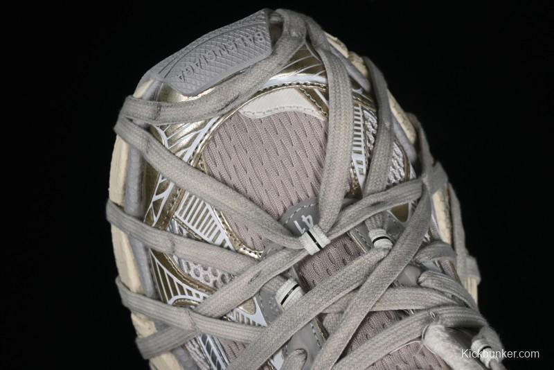 Balenciaga Phantom Sneaker 10th Generation Lace-Up Running Shoes with Transparent Heel Strap - W3XLL9191