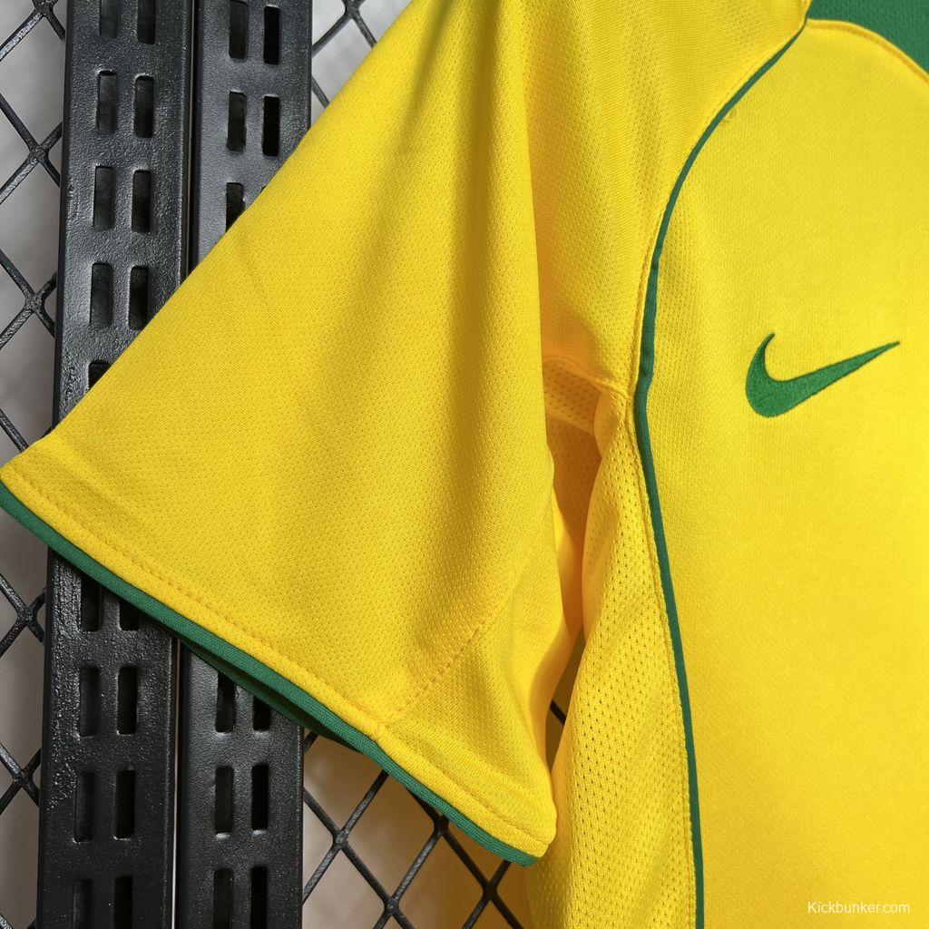 Retro 2004 Brazil Home Jersey