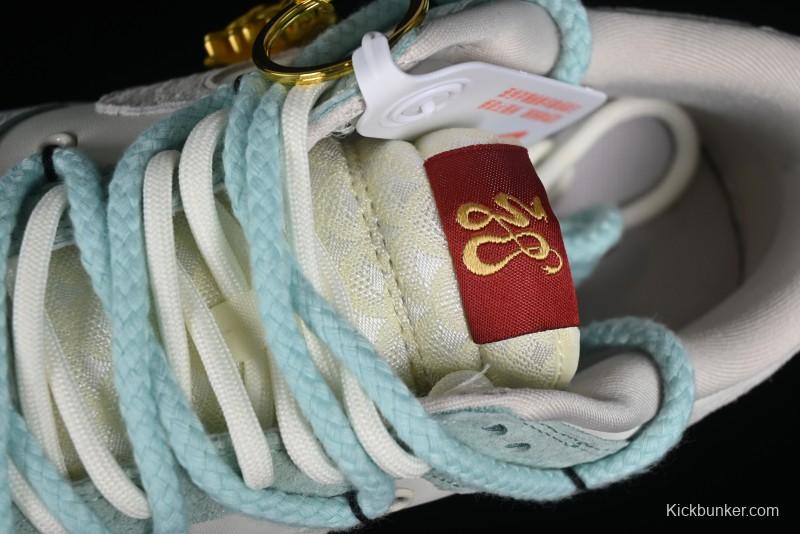 Nike SB Dunk Low Year of the Dragon Limited Edition - Gray Hook Dragon Soaring High Anniversary Premium Custom Low-Top Casual Skate Shoes - SJ2068-230