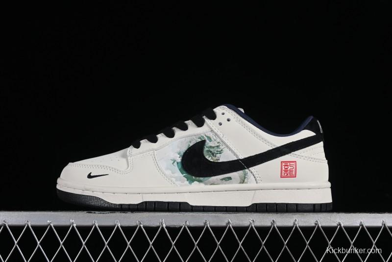 Nike SB Dunk Low Chinese New Year Limited Edition - Azure Dragon Anniversary Custom Low-Top Casual Skate Shoes - XB3802-711