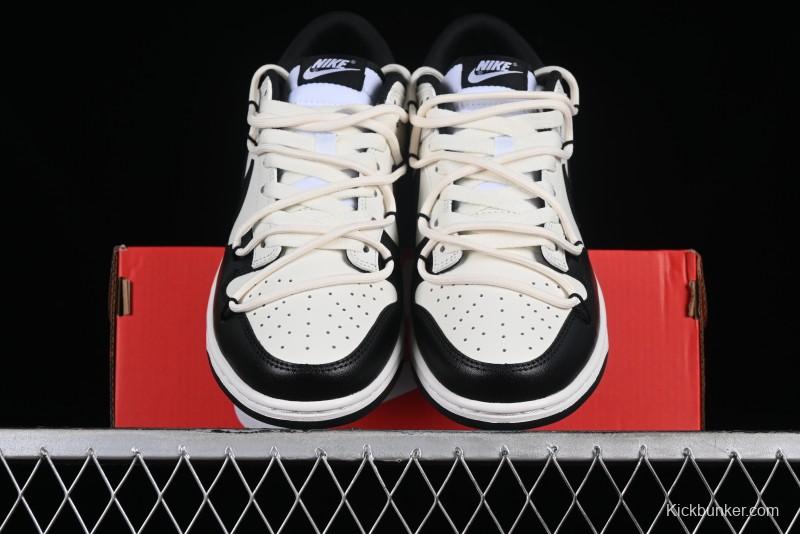 Nike Dunk Retro Saml Panda Mischief Low-Top Casual Sneakers with SB Lace and Retro Black-White Design - DD1391-100