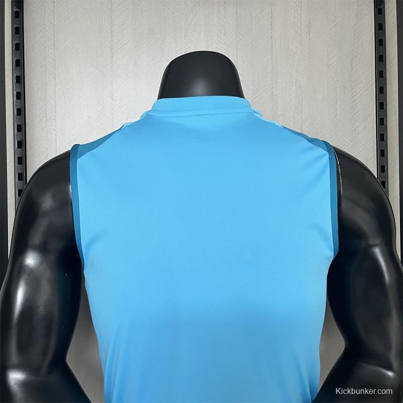 25/26 Flamengo Training Jersey Wear Light Blue Vest Jersey S-XXXXL