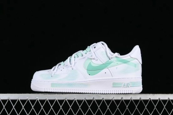 Nike Air Force 1 '07 Low Anime Themed Custom Swoosh Strap Casual Sneakers - ZH0316-023