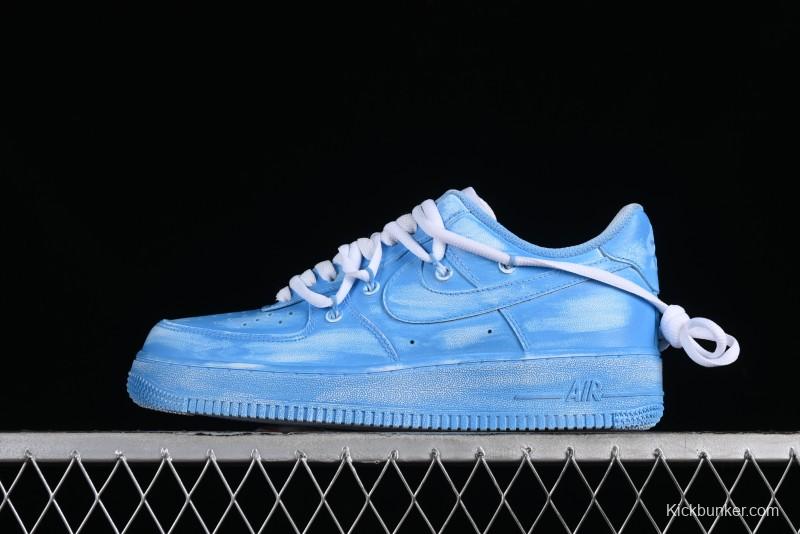 Nike Air Force 1 '07 Low Tie-Dye Blue Casual Sneakers - YY2024-929