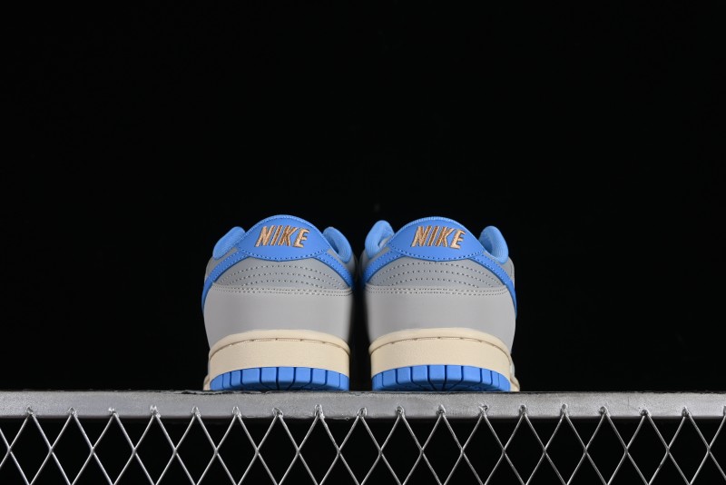 Nike Dunk Low SB "Athletic Department" Grey Blue Leather Skateboarding Shoes - FN7488-133