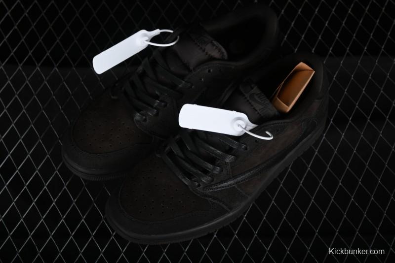 Nike Travis Scott x Air Jordan 1 Low OG AJ1 Reverse Swoosh Sneakers - DM7866-202