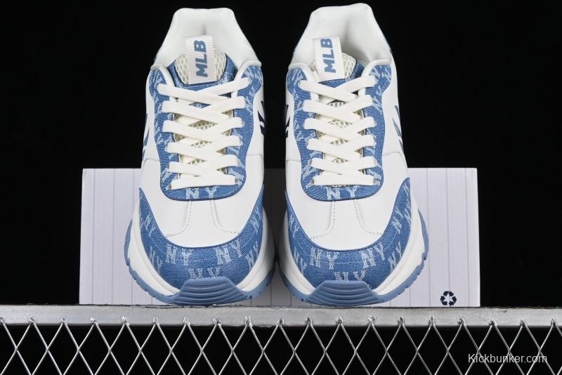 New York Yankees MLB Chunky Runner Denim Monogram Lightweight Casual Sneakers - 3ARNCRD4N50BLS
