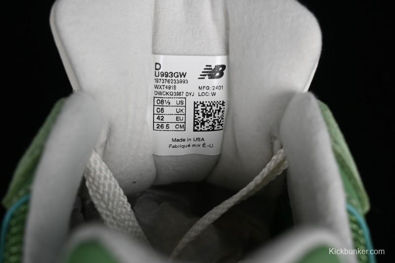 New Balance Made In USA M993 Series Classic Retro Running Shoes - U993GW