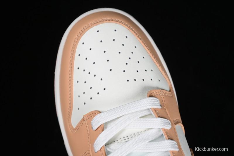 Nike Dunk Low "Harvest Moon" SB Skateboarding Shoes in Beige Orange - DD1503-114