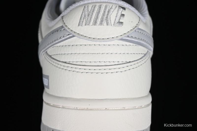 Nike SB Dunk Low UN Collaboration - Light Grey Swoosh Anniversary High-End Custom Low-Top Casual Skate Shoes - SF1588-135