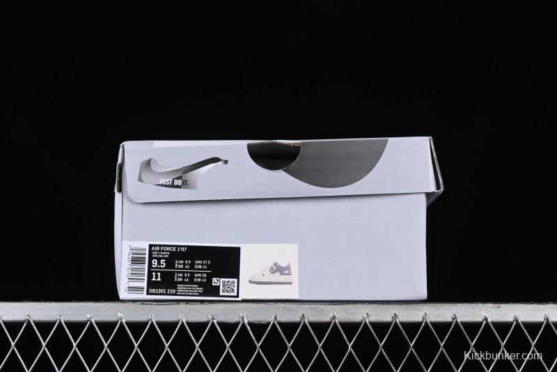 Nike Air Force 1 '07 Low "SHARK" Casual Sneakers with Full-Length Air Cushion - DB3301-220