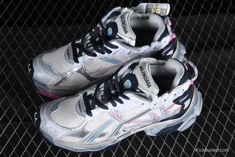 Balenciaga Runner Kith Four Color Retro Casual Sneakers - W3RMU9154