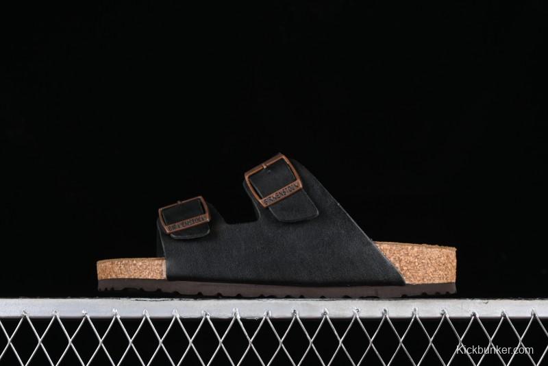 Birkenstock Sandals with Soft Suede Leather and Lambswool Footbed - G.D4