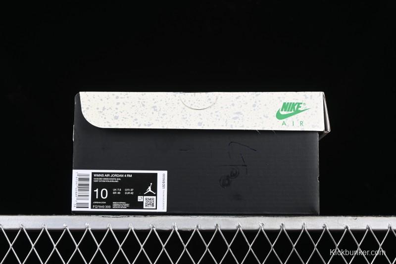 Nike Air Jordan 4 Remastered Military Green Retro Sneakers - FQ7940-300