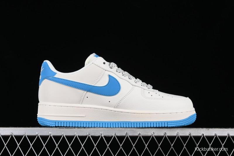 Nike Supreme x Air Force 1'07 Low Casual Sneakers in Lake Blue - HD1968-024