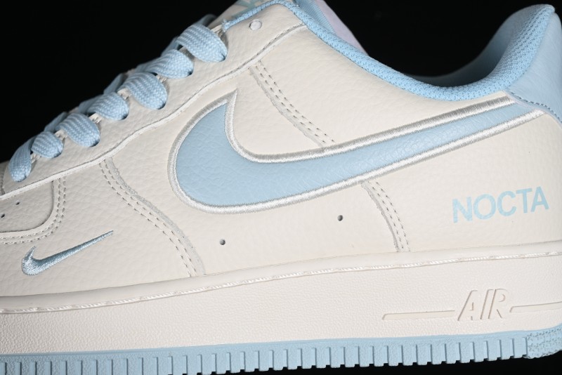 Nike Nocta x Nike Air Force 1 '07 Low Casual Sneakers with 3M Reflective Details and Full-Length Air Cushion - NO0224-026