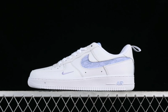 Nike Air Force 1 '07 Low Hazy Purple Casual Sneakers with Full-Length Air Solo Cushion - FB8971-800