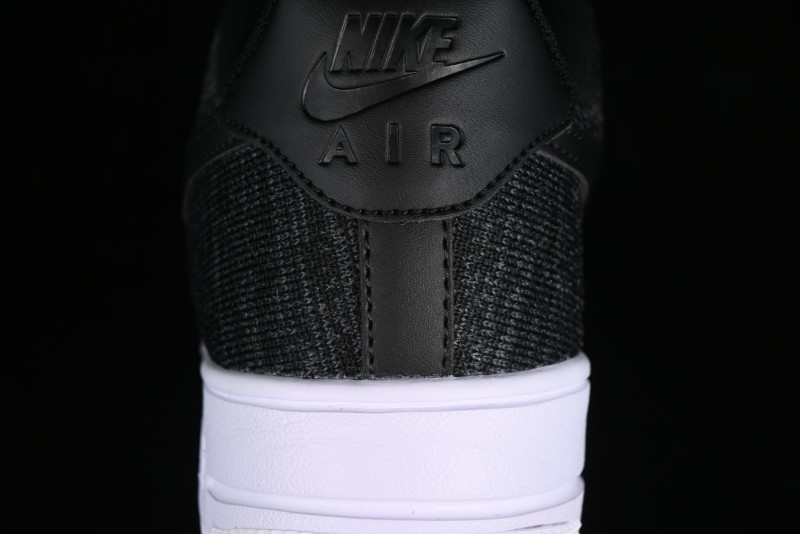 Nike Air Force 1 '07 Low 2.0 Black Flyknit Casual Sneakers - CI0051-300