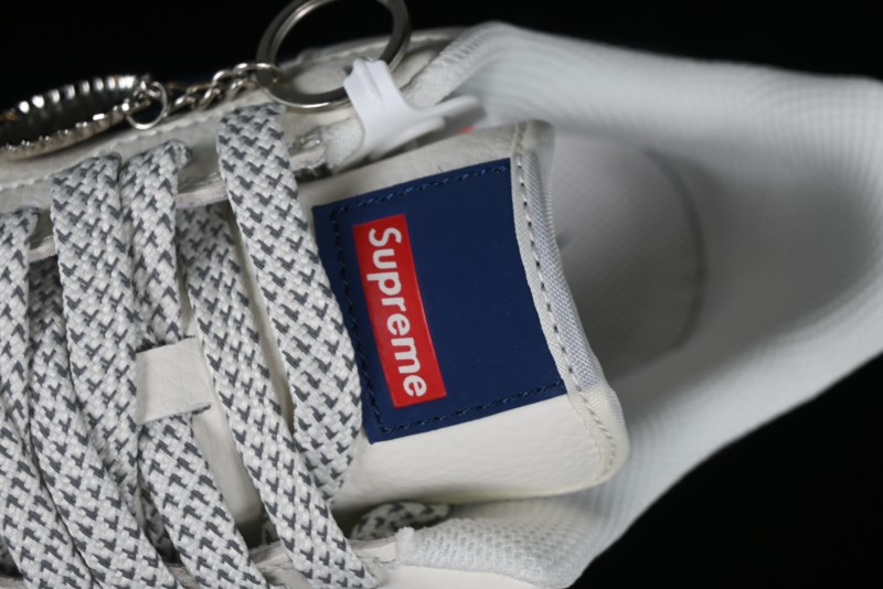 Supreme x Nike Air Force 1 '07 Low Collaboration Dark Blue Casual Sneakers - HD1968-025