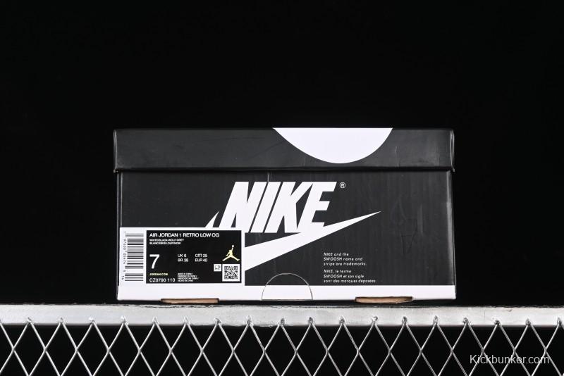 Nike Air Jordan 1 Low OG AJ1 Grey Black Low-Top Casual Sneakers - CZ0790-110