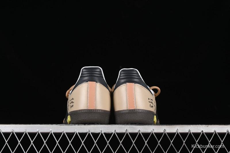 Adidas Originals Samba OG Low-Top Casual Sneakers with Panda Prank Retro Design - IG1025