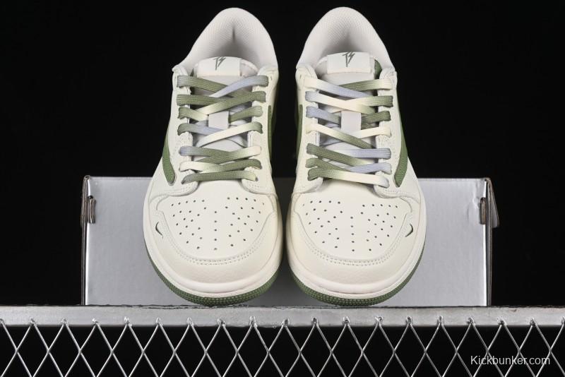 Nike Travis Scott x Fragment Design x Air Jordan 1 Low OG SP AJ1 Low Top Casual Sneakers - DM7866-019