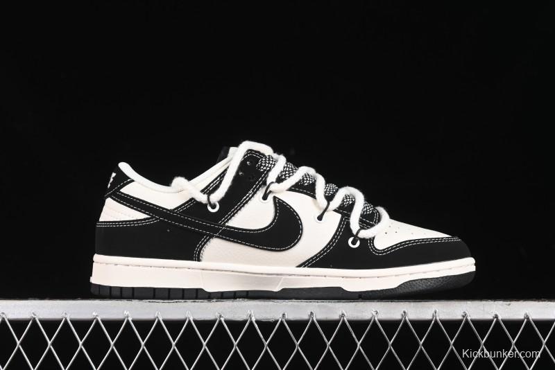 Nike SB Dunk Low SUP Collaboration - Strap Black Hook Anniversary High-End Custom Low-Top Casual Skate Shoes - SJ2068-288