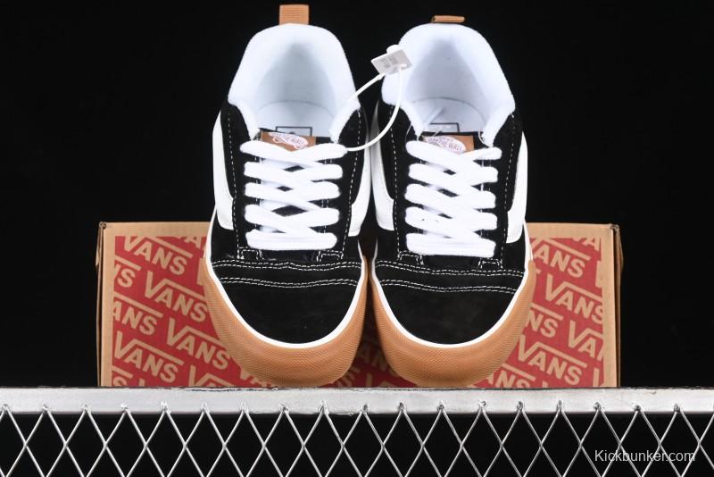 Vans Knu Skool Low Top Retro Casual Vulcanized Skate Shoes with Chunky Tongue - VN0009QCCJI