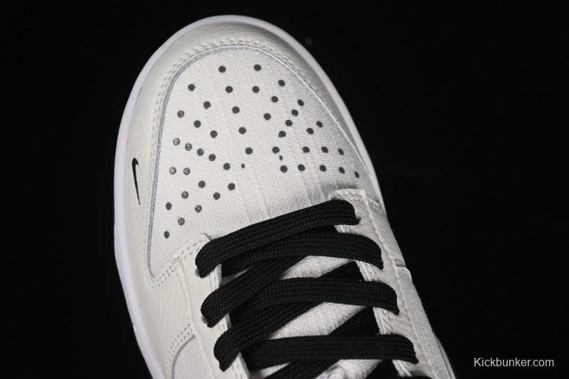 Nike SB Dunk Low Violent Bear Collaboration - Woven Black Swoosh Anniversary Custom Low-Top Casual Skate Shoes - KK1888-005