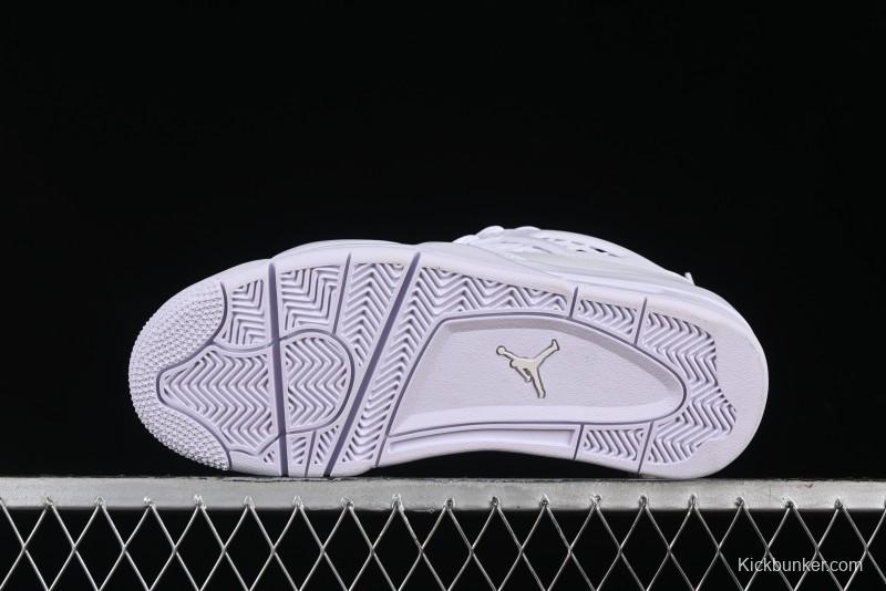 Nike Air Jordan 4 Retro Basketball Shoes with Net Design - FV7251-107