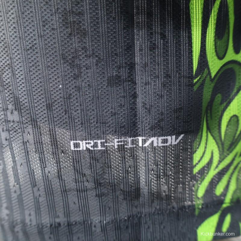 Player Version 2025 Brazil Dark Grey with Neon Green Flame Jersey