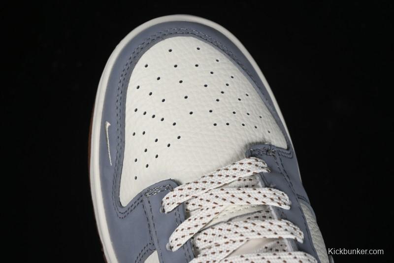 Nike SB Dunk Low Levi's Collaboration - White Grey Brown Anniversary Customized Low-Top Casual Sneakers - JH8310-958