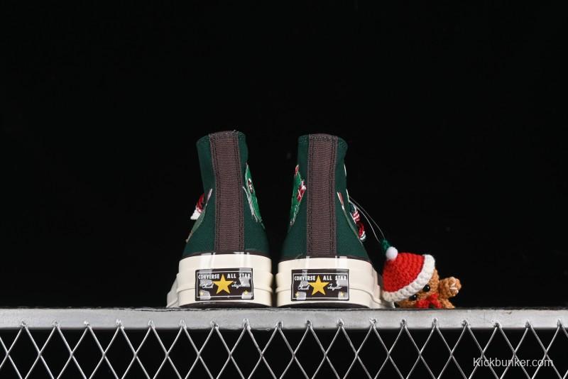 Converse 1970s Christmas Theme High Top Casual Sneakers for Winter - A12455C