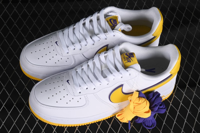 Nike Air Force 1 '07 Low Kobe Full-Grain Leather Casual Sneakers with Full-Length Air Cushion - FZ1151-100
