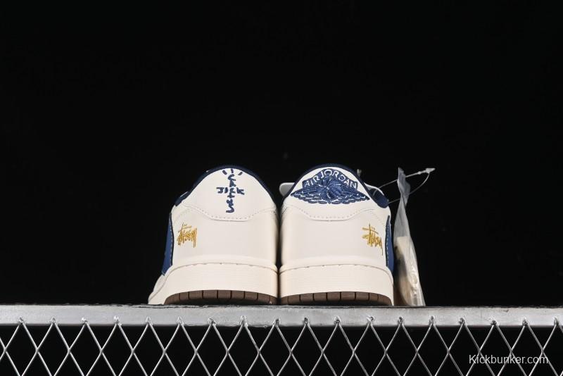 Nike Travis Scott x Fragment Design x Air Jordan 1 Low OG SP AJ1 Retro Sneakers - XY2688-121